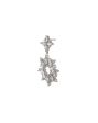 Carlton London Rhodium Plated Cz Drop Earring For Women For Sale