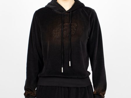 Logo Hooded Sweater Black Hot on Sale