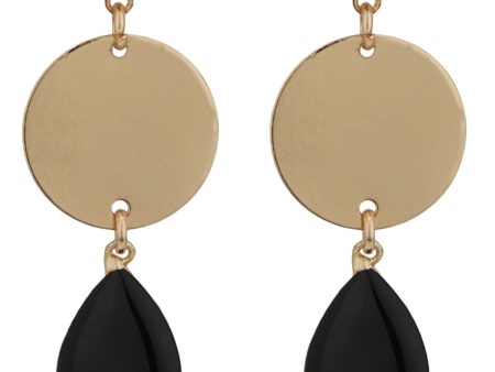 Carlton London Gold Plated Enamel Contemporary Drop Earring For Women Supply