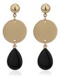 Carlton London Gold Plated Enamel Contemporary Drop Earring For Women Supply