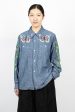 One-Up Shirt Chambray Embroidery Online Hot Sale