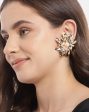 Gold Plated With Pearl Stylish Bold Earring For Women Sale