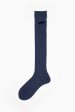 ANP-118AHS Ribbon Knee Sock Navy Hot on Sale