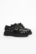 Heart Toe Platform Grommet Brogue Black Online Hot Sale