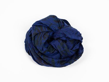 Washed Shawl Electric Blue Hot on Sale