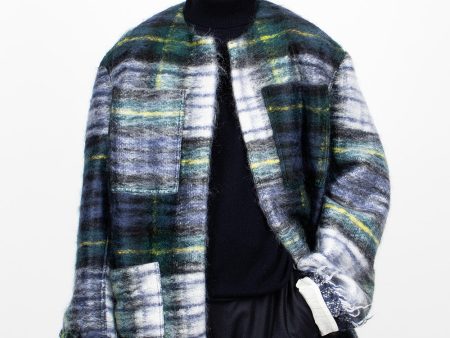 Croft Woven Jacket Green Tartan Online Hot Sale