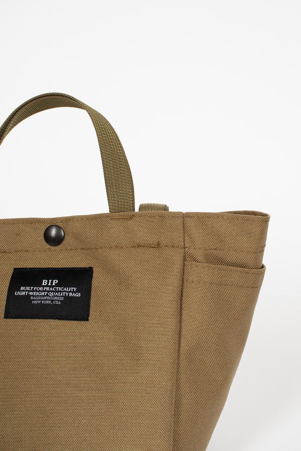 Small Side Pocket Tote Khaki Online