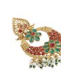 Gold Plated Kundan Pearl Chandelier Jhumka Earring For Women For Cheap