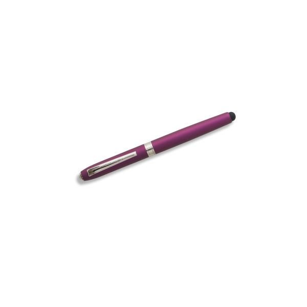 Carlton London Metallic Purple Pen with Stylus For Discount