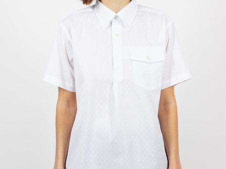 Popover BD Shirt Dobby Check White Hot on Sale