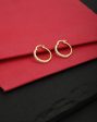 Carlton London Gold Plated Cz Circular Hoop Earring For Women Online