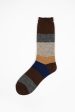 HA-24 Switch Striped Socks Dark Brown Sale