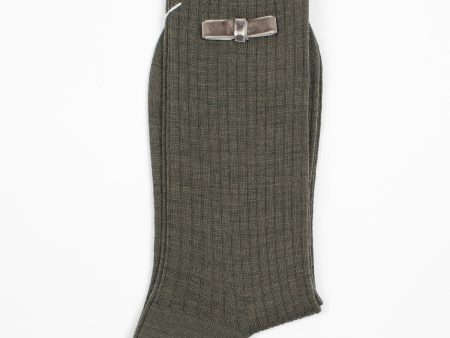 ANP-118 Ribbon Sock Grey Hot on Sale