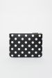 SA5100PD Black Leather Polka Dot Pouch For Sale