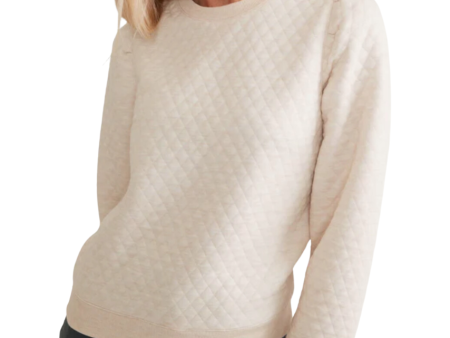 Marine Layer Corbet Quilted Puff Sleeve Crewneck For Discount