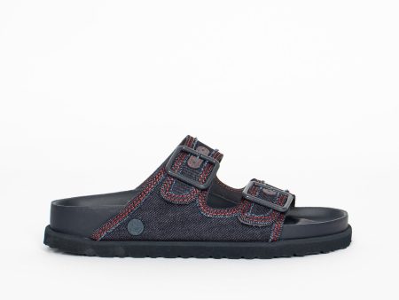 Arizona Stone Washed Sandal Dark Wash Denim Online Hot Sale