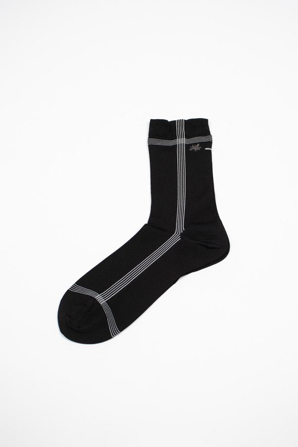 KT-142MS Side Line Silk Socks Black Online