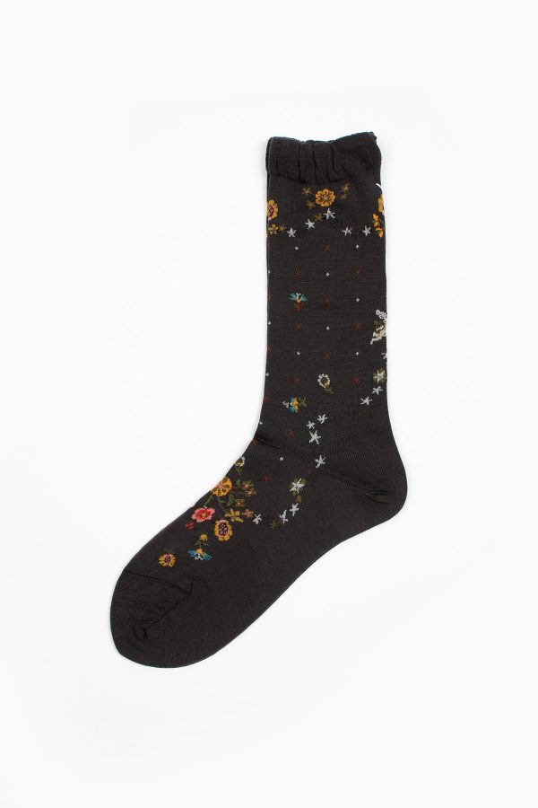 KT-170S Hello Angel Sock Dark Brown Sale