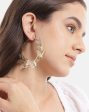 Gold Plated With Cz & Butterfly Bold Hoop Earring For Women Supply