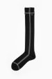 KT-142MHS Side Line Silk Socks Black Online