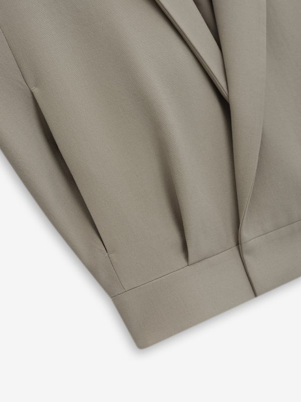 Wool Gabardine Notch Lapel Jacket Supply