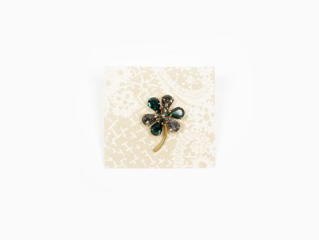 AC95X Shamrock Brooch Grey Green on Sale