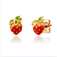 Enamel Strawberry Studs Cheap