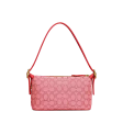 Coach Signature Jacquard Demi Shoulder Bag - Sport Red Online Hot Sale