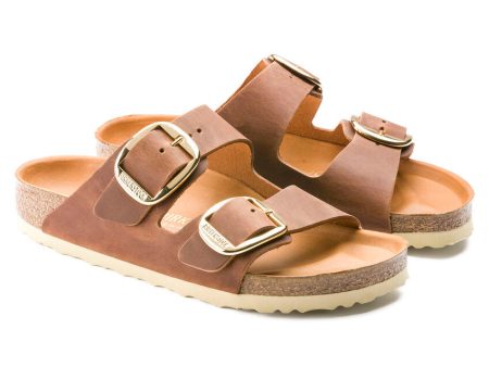 Birkenstock Women s Arizona Big Buckle Oiled Leather Sandal - Cognac Supply