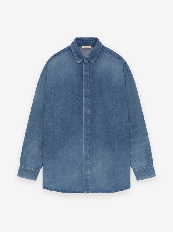 Vented Denim Shirt Online Sale