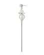 Carlton London Rhodium Plated White Pearl Spherical Drop Earring For Women Online now