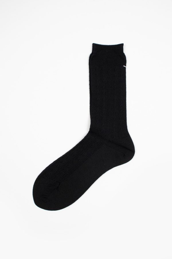 ANP-126 Mixed Cable Sock Black on Sale