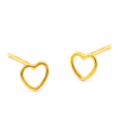 Delicate Open Heart Studs on Sale