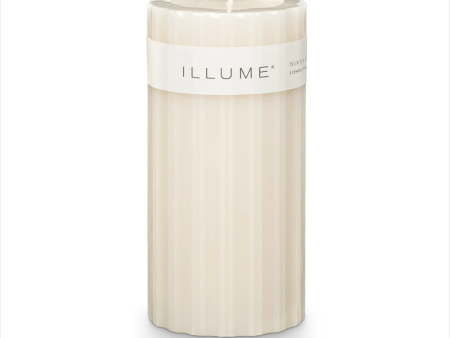 Winter White Medium Fragranced Pillar Candle Sale