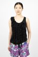 Asymmetric Ruffle Top Black Online Hot Sale