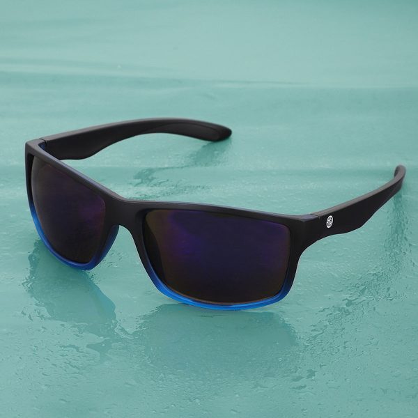 Carlton London Black & Blue Toned Uv Protected Sports Sunglasses For Men Online