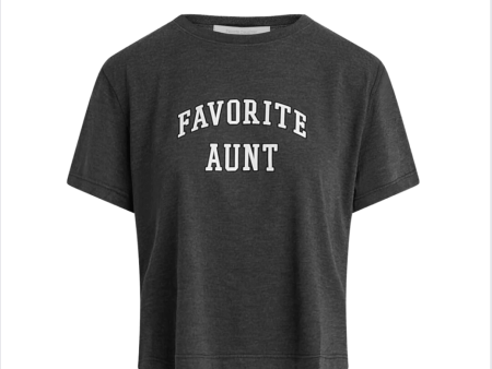 Favorite Aunt Cropped Collegiate Tee Online Sale