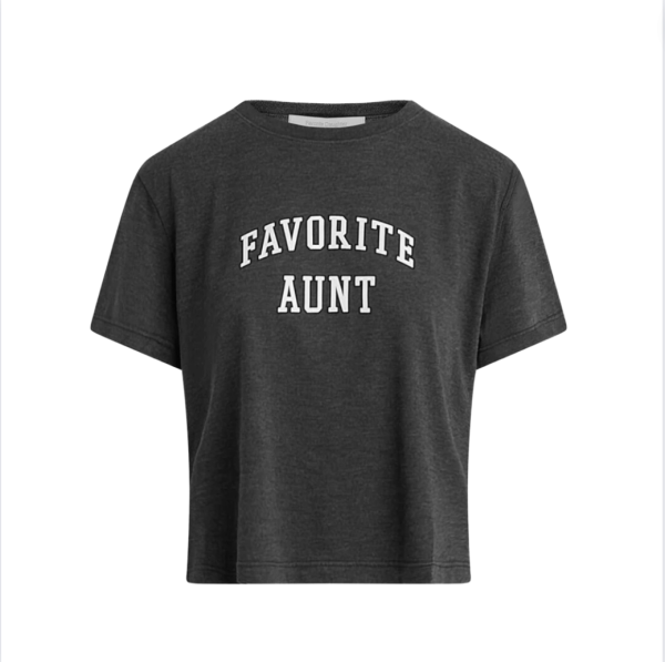 Favorite Aunt Cropped Collegiate Tee Online Sale