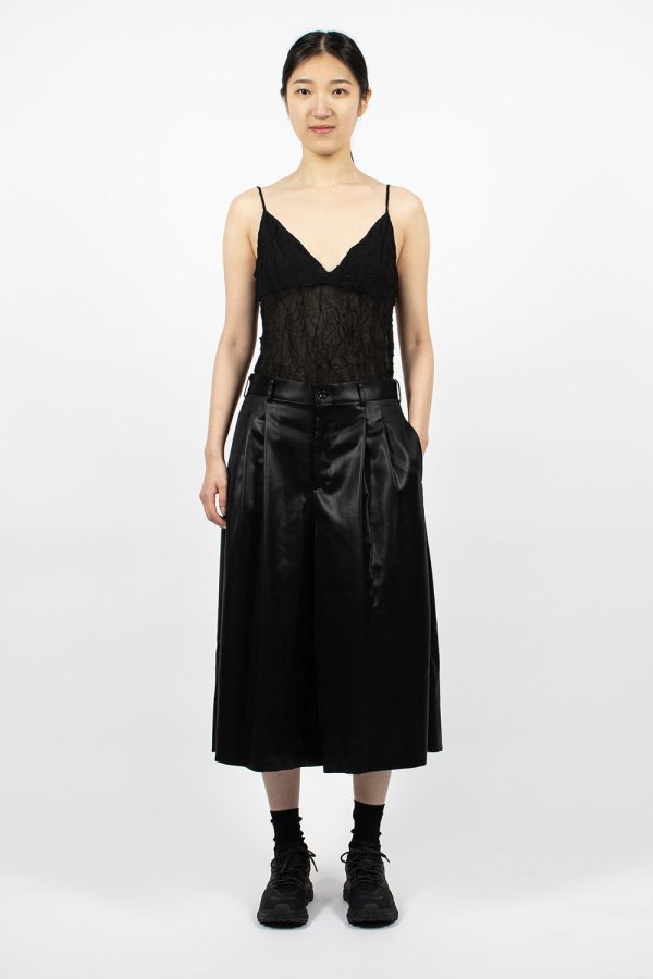 Pleat Culottes Black Online Hot Sale