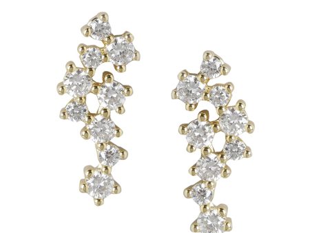 Gold Plated With Cz Stylish Petite Ear Climber For Women For Cheap