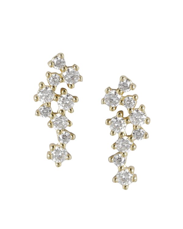 Gold Plated With Cz Stylish Petite Ear Climber For Women For Cheap