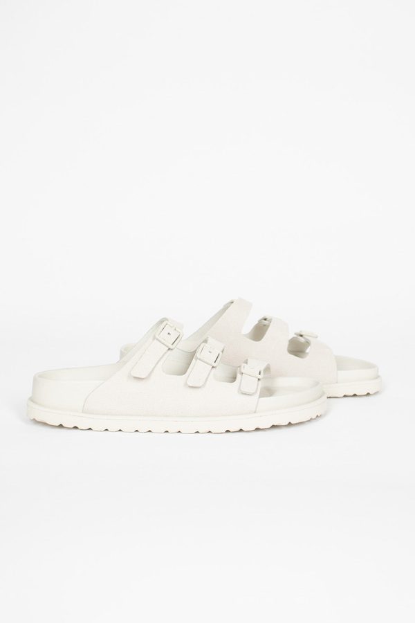 Florida Suede Sandal Bone Online Hot Sale