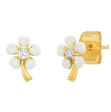 Enamel Flower Stud Earring For Cheap