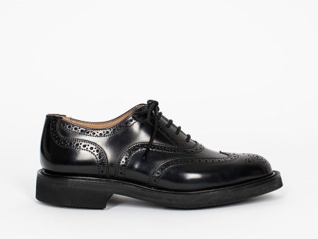 Kara Bookbinder Brogue Black Discount