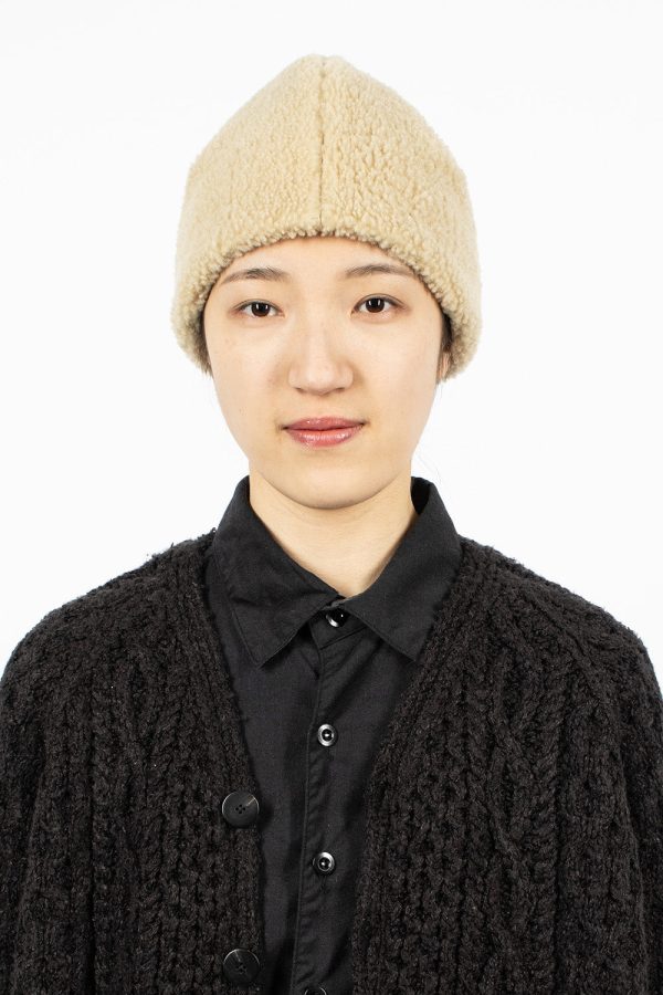 Veggie Shearling Hat Beige Discount