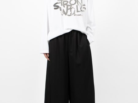 Wide Leg Pant Black Cheap