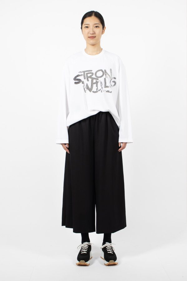 Wide Leg Pant Black Cheap