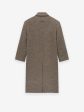 Boiled Wool Relaxed Overcoat Online Hot Sale