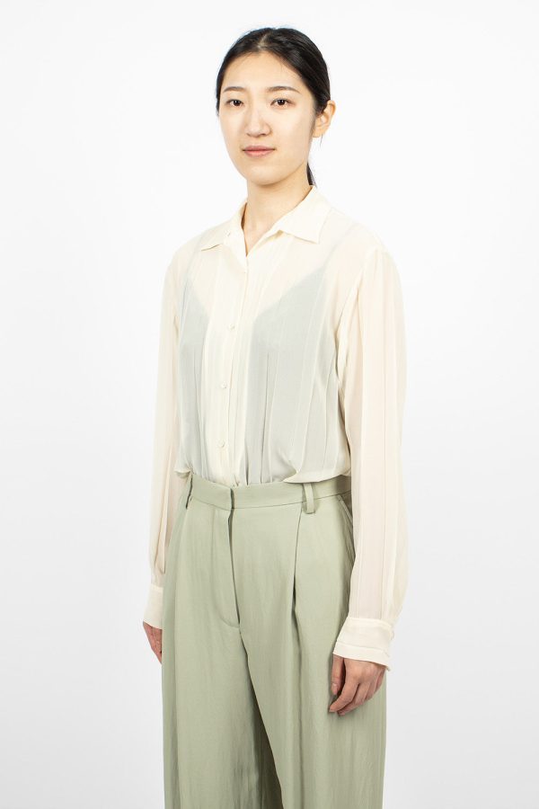 Pleats Shirt Off White Online Hot Sale