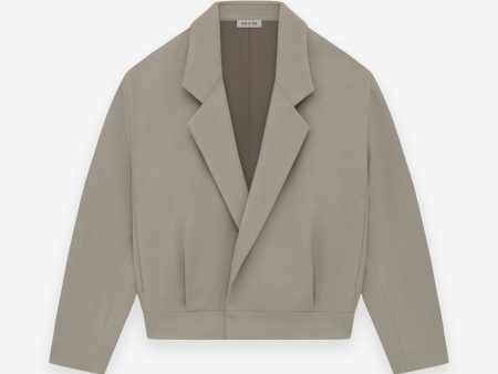 Wool Gabardine Notch Lapel Jacket Supply